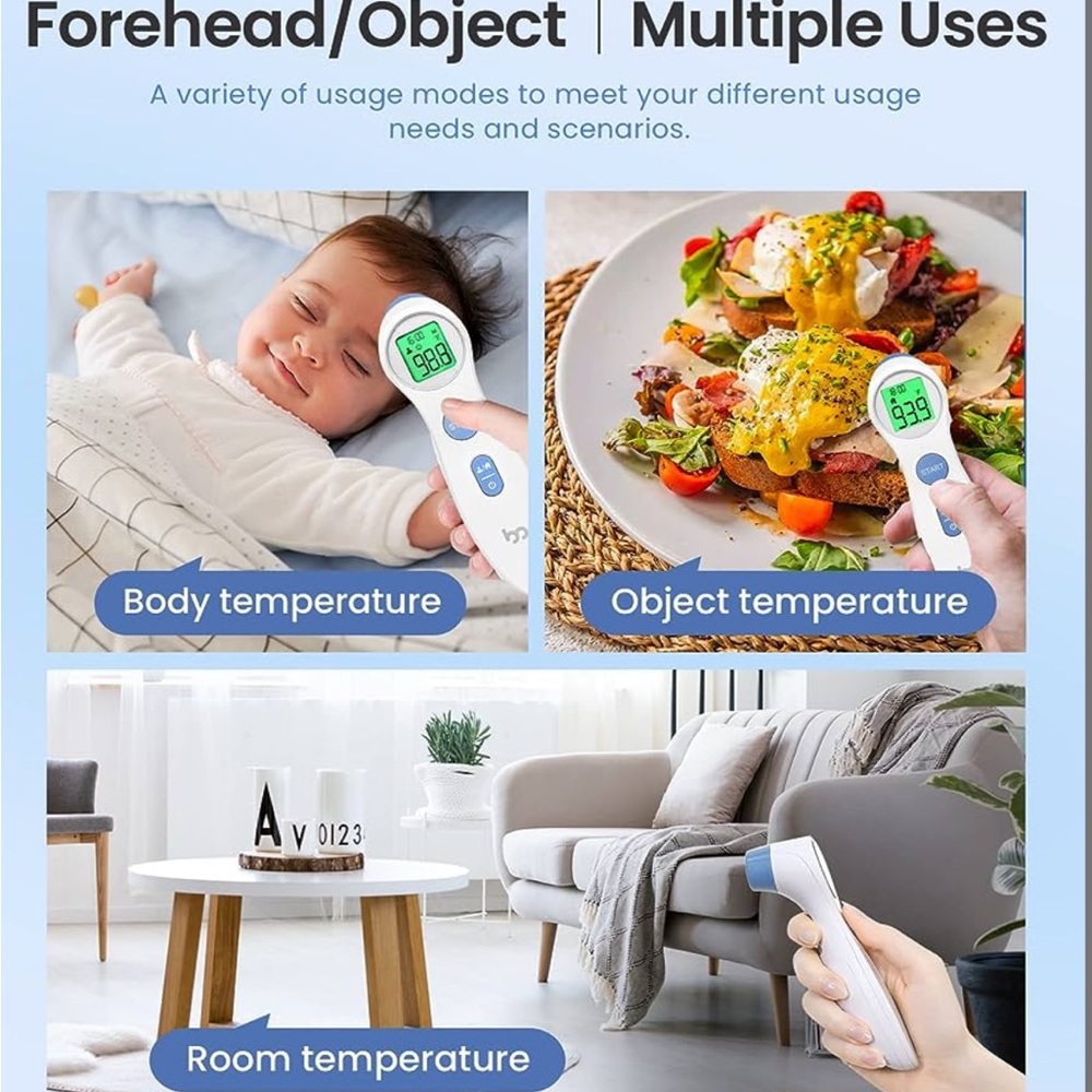 🏷️ Infrared Forehead Thermometer - Picture 3 of 12